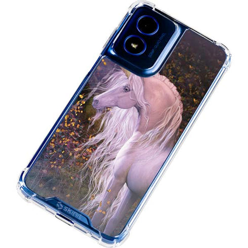 Autumn Glow Unicorn by Laurie Prindle Moto G 5G (2024) Clear Case